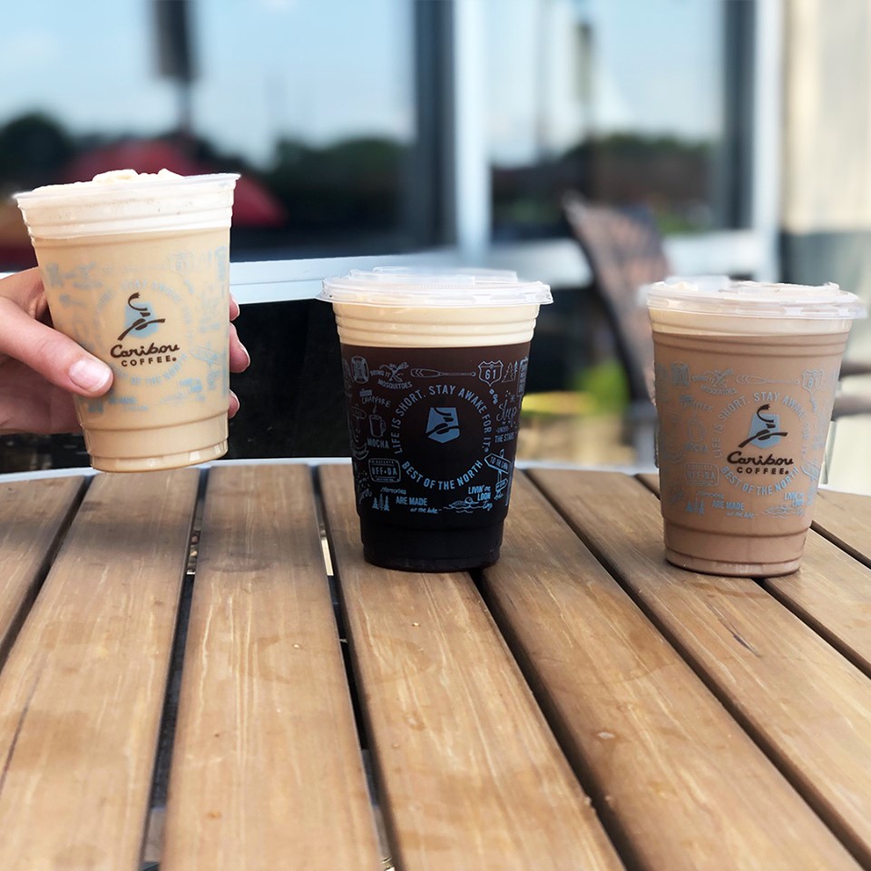 Three coffee cups 
