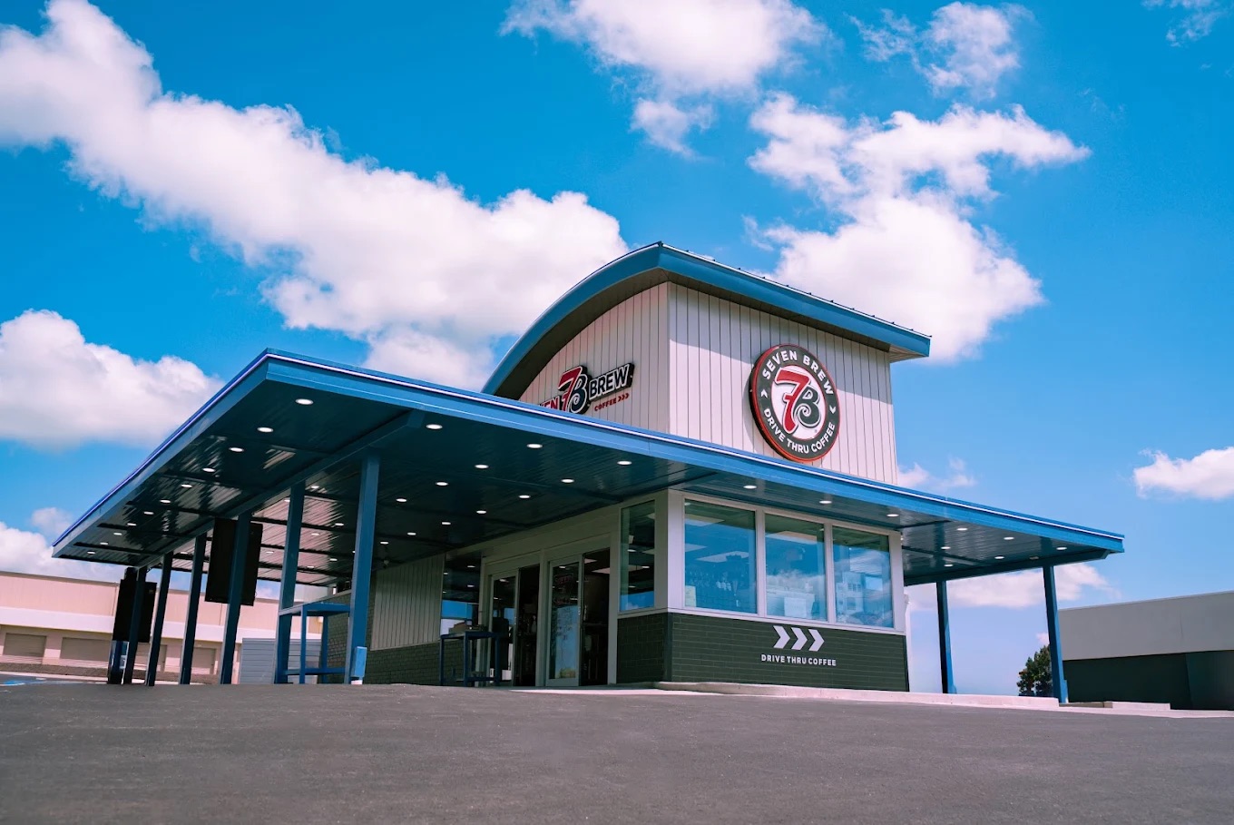 Drive through 7 Brew coffee shop