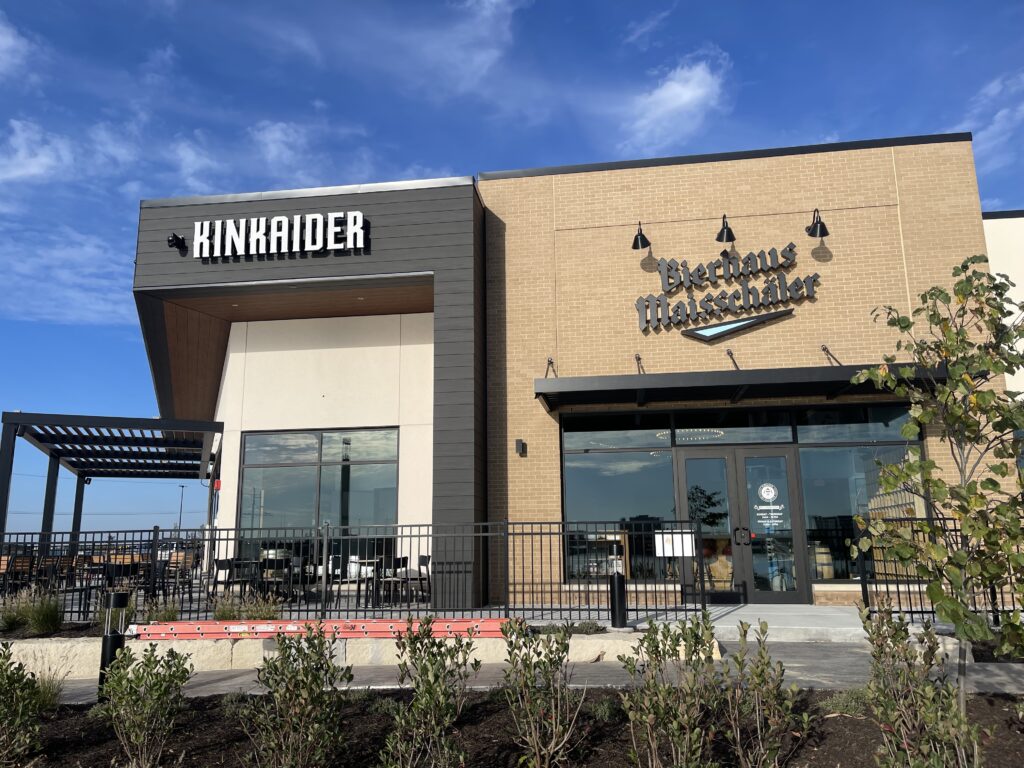 exterior view of Kinkaider Brewing and Bierchaus Maisschaler at daytime. 
